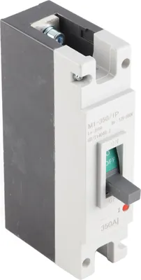A single electrical circuit breaker is shown against a neutral background.