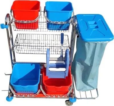 Produktbild von Wisch-Star Reinigungswagen Vario 5 Putzwagen Gerätewagen
