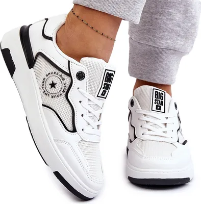 Zdjęcie produktu dla Damskie Sportowe Buty Big Star LL274440 Biało-Czarne 38