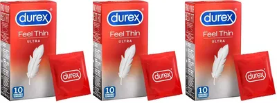 Zdjęcie produktu dla 30 sztuk prezerwatyw Durex Feel Thin Ultra Thin Love Sex Ultra Thin 52mm Wide