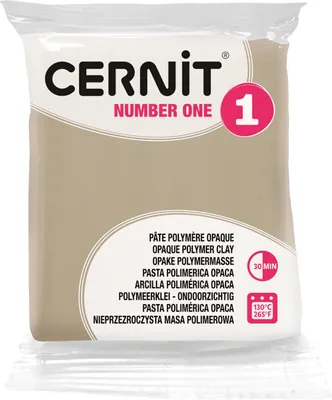 Produktbild von Cernit Polymer Clay N°1 Polymer-Ton Sahara 56 g