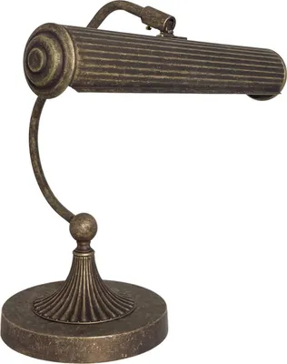 Produktbild von Bankerlampe Messing 31,5 cm hoch in Bronze Antik matt E14 Jugendstil Tischlampe