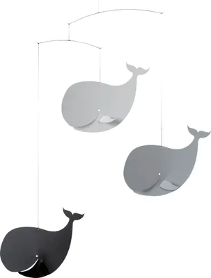 Immagine prodotto di Flensted Mobiles - Cellulare Happy Whales, grigio