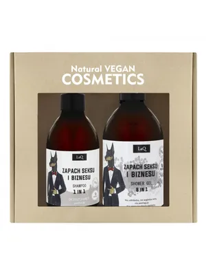 Image de Gel douche et shampoing LaQ Doberman en set pratique 500ml + 300ml