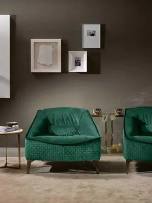 Produktbild von Luxus Möbel Design Sessel Klassisches Modern Design Sessel Textil Wohnzimmer Neu