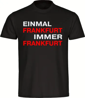 Produktbild von multifanshop Kinder T-Shirt - Frankfurt - Einmal Immer, schwarz, Größe 164