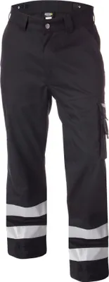 Produktbild von DASSY® Vegas Arbeitshose mit Reflexstreifen SCHWARZ Gr.42 Länge: STANDARD