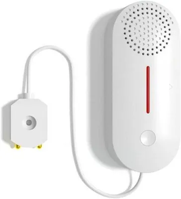 Productafbeelding van Waterlekkage Alarm - Slimme Detector - Huisbeveiliging - WiFi Connectiviteit - 90x38x20mm - Wit