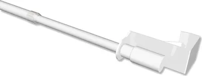 Produktbild von Interdeco Klemmfix Klemmstange, Scheibenstange Weiß Modell Simplix, 75-125 cm