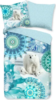 Zdjęcie produktu dla Muller Textiles 30952.20.28, Koc do nakrycia w zestawie, Poszewka na poduszkę dołączona