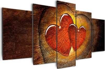 Produktbild von Modernes Wandbild 030115- 48 (100x50) - 5 Teilig Bilder Fotografie auf Vlies Leinwand Foto Bild Dekoration Wand Bilder Kunstdruck Abstrakt