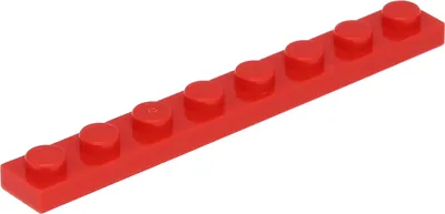 Produktbild von Lego® 1x8 Platte 3460 - 250 Stück Rot