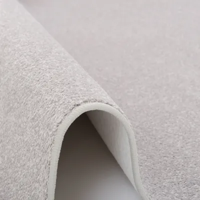 Produktbild von Trend Velours Teppich Läufer Kurzflor Modern Pflegeleicht Einfarbig, Größe:80x400 cm, Farbe:Hellgrau