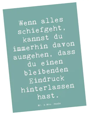 Produktbild von Mr. & Mrs. Panda Postkarte Spruch Trost und Eindruck - Meeresbrise - Geschenk, Zuneigung, bildkarte, Gefühl, Hoffnung, Motivation, Ansichtskarten, Zitat, Stimmungen