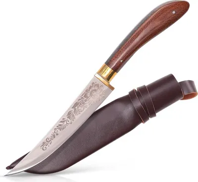 Produktbild von Usbekischer Messer – Pchak, 27 cm Edelstahl Kochmesser Handarbeit Küchenmesser