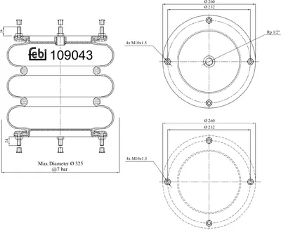 Image de Soufflet de suspension, suspension pneumatique