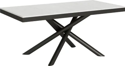 Produktbild von Ausziehbarer Tisch 90x180/284 cm Famas Evolution Gestell Weiß Esche Anthrazit