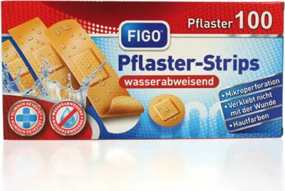 Produktbild von FIGO Wundverband Strips 100er wasserfest 4Größen sortiert
