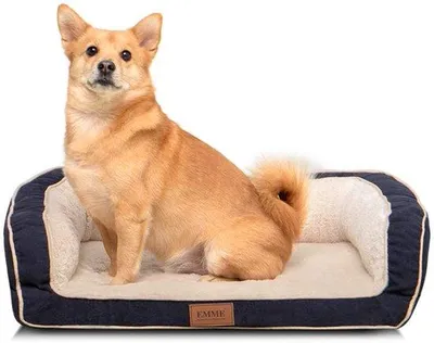 Immagine prodotto di Letto ortopedico per cani, 68,6 x 50,8 x 17,8 cm, blu navy, taglia media
