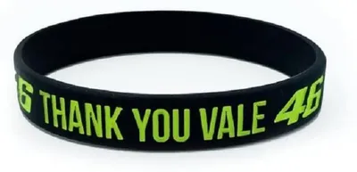 Image de Bracelet VR 46, remerciements à Vale, couleur jaune néon, design unique, unie