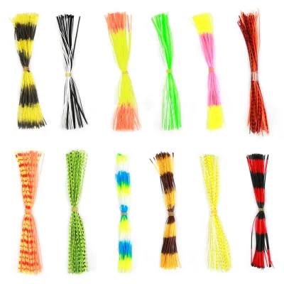Productafbeelding van 600 zachte siliconen kunstaasrokken, doe-het-zelf accessoires voor spinnerbaits en kunstaasvissen