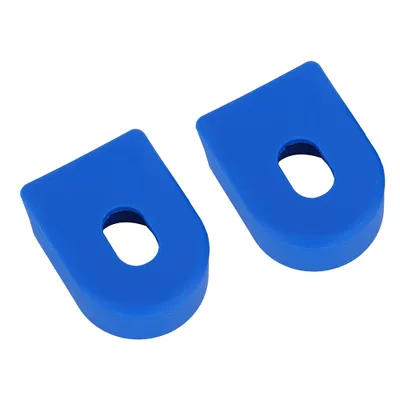 Productafbeelding van Fietsaccessoires – Universele siliconen beschermhoezen voor crankarmen, 1 paar (2 stuks) in blauw, ideaal voor het beschermen van de crankarmen van mountainbikes
