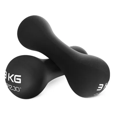 Obrázek produktu pro Fitness činky 2 x 3 kg, černé