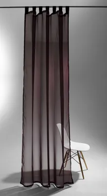 Produktbild von Raffi Pearl Schlaufenschal Vorhang 140 x 255 (BxH) cm transparent aubergine