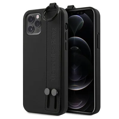 Zdjęcie produktu dla Etui Mercedes Strap Line na iPhone 12 / 12 Pro - czarne