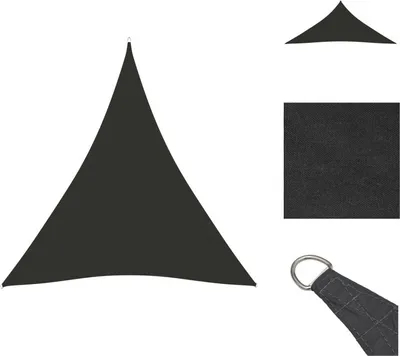 Produktbild von vidaXL Sonnensegel Oxford-Gewebe Dreieckig 5x7x7 m Anthrazit -  Sonnenschirme & Sonnenschutze