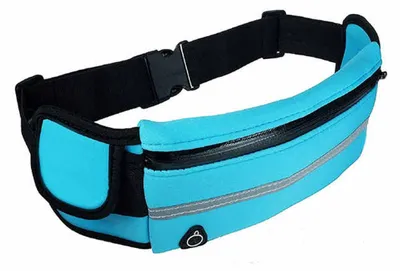 Produktbild von Lauftasche – Lauf-Hüfttasche – Blau – verstellbar – mit Reißverschluss – Sporttasche – CHPN
