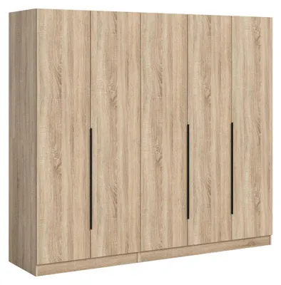 Produktbild von Kopenhagen Kleiderschrank 5 Türen Eiche Nachbildung.