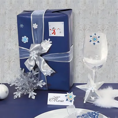 Produktbild von Weihnachtssticker 3D Handmade Frozen Snowflakes 69x140mm 8Sticker