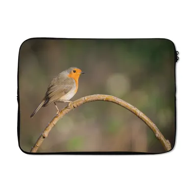 Produktbild von MuchoWow® Laptop Hülle 13 Zoll Rotkehlchen - Vogel - Natur Laptoptasche - Laptophülle - Sleeve - Rundumschutz