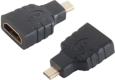 Produktbild von S/CONN maximum connectivity Adapter, HDMI-A Kupplung auf HDMI-D Stecker micro, 4K2K kompatibel (77413)