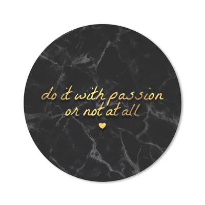 Produktbild von MuchoWow® Mauspad Mousepad Zitate - Sprichwörter - Gold - Marmor 50x50 cm - Mousepads - Maus Mat - Pad - Mausunterlage - Vinyl