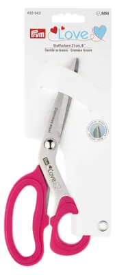 Textilschere mikrogezahnt 21 cm rosa 1 Stück