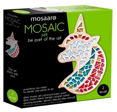 Produktbild von Kreatives Mosaik-Set Einhorn Bunte Dekoration Kleiner Künstler
