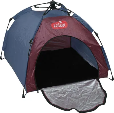 Zdjęcie produktu dla Namiot dla psa BIVOUAK niebieski/czerwony Zolux