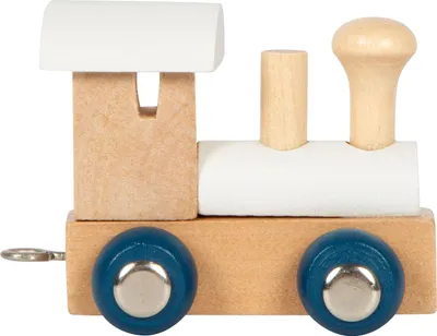 Produktbild von Buchstabenzug Polar Lokomotive schneeweiß & natur