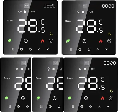 Produktbild von 5X Smart Thermostat 3A Digital Raumthermostat Wasserheizungsgeräte Fußbodenheizung, Touchscreen, programmierbare Temperaturregelung, 2 Modus