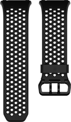 Produktbild von fitbit - Ersatz-/Wechselarmband - Ionic - Accessory Sport Band - Black - Gray - Small - FB164SBBKS