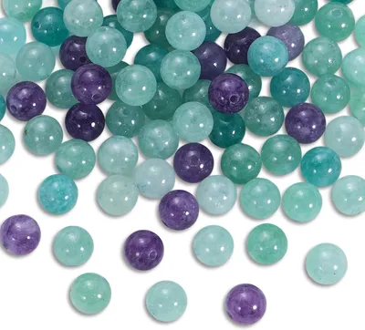Image de Jeu de perles en pierre naturelle, 47 pièces, 8 mm, pour la fabrication de bijoux