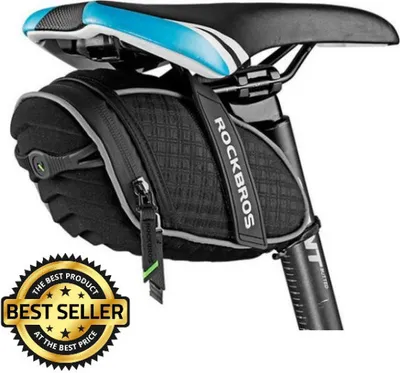 Produktbild von PRO Wasserdichte Fahrradsatteltasche - Satteltasche Rennrad / Fahrrad / Mountainbike -Professionelle regensichere Satteltasche - Schwarz - Decopatent