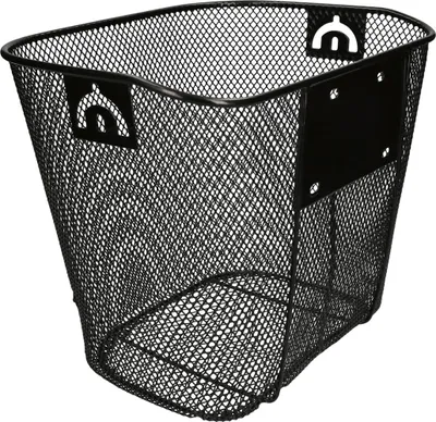 Produktbild von windmeile | Fahrradkorb für den Lenker, Vorne, 5kg Tragfähigkeit, Klick-Funktion, Schwarz, Drahtkorb, E-Bike, Fahrrad, Pedelec