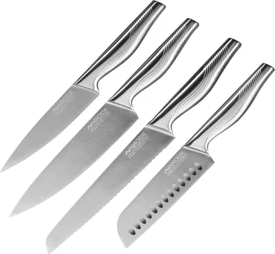 Produktbild von Nirosta Swing-Messer-Set, Verschiedene Messer mit Funktionsteil aus Edelstahl
