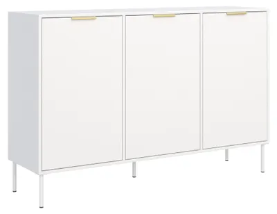 Immagine prodotto di Selsey Vena – Credenza a 3 ante, bianca, 150 cm