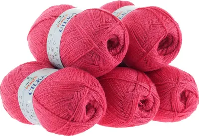 Produktbild von 500g Strickgarn CILKA by VLNIKA Klassikgarn Strickwolle Häkelgarn Sommergarn