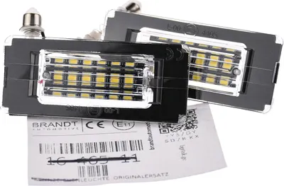 Produktbild von BRANDT AUTOMOTIVE Kennzeichenleuchten LED kompatibel mit Mini R56 Schrägheck R57 Cabrio R58 Coupe R59 Roadster Kennzeichenbeleuchtung