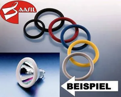 Produktbild von RINGO Reflektorring Weiß für Strahler Dekokappe für Halogen LED MR16 12V Seilsystem